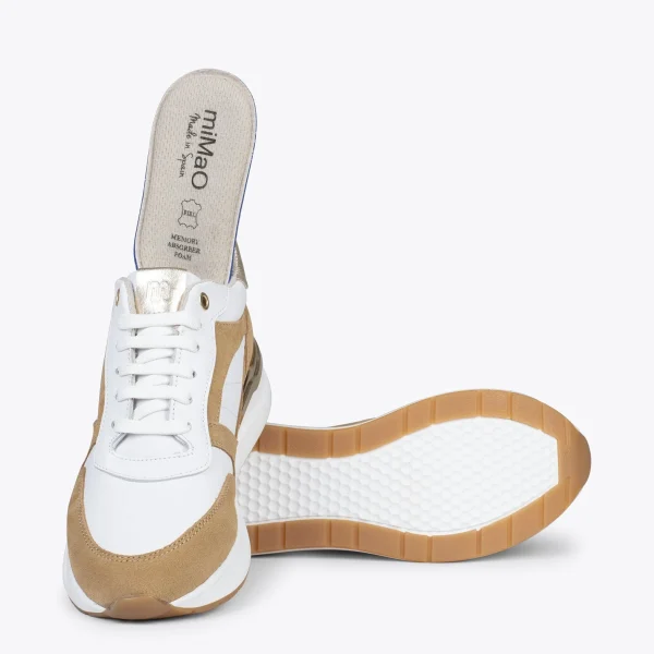 MiMaO ShopOnline FREEDOM – Baskets Hautes à Semelle Amovible BEIGE 6