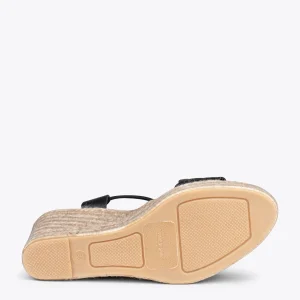 MiMaO ShopOnline OASIS – Espadrilles à Tige Tressée NOIR 16