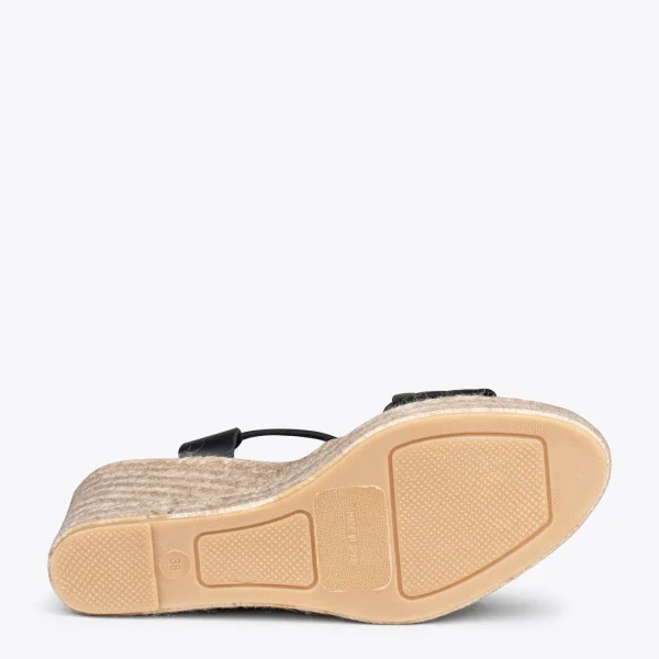 MiMaO ShopOnline OASIS – Espadrilles à Tige Tressée NOIR 6