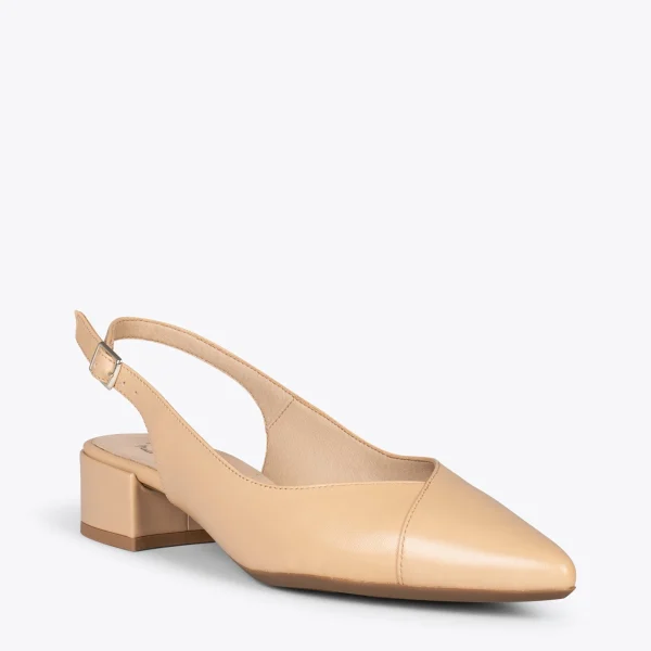 MiMaO ShopOnline HEAVEN – Slingback à Bout Fin SABLE 5