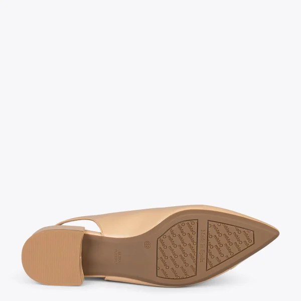 MiMaO ShopOnline HEAVEN – Slingback à Bout Fin SABLE 6