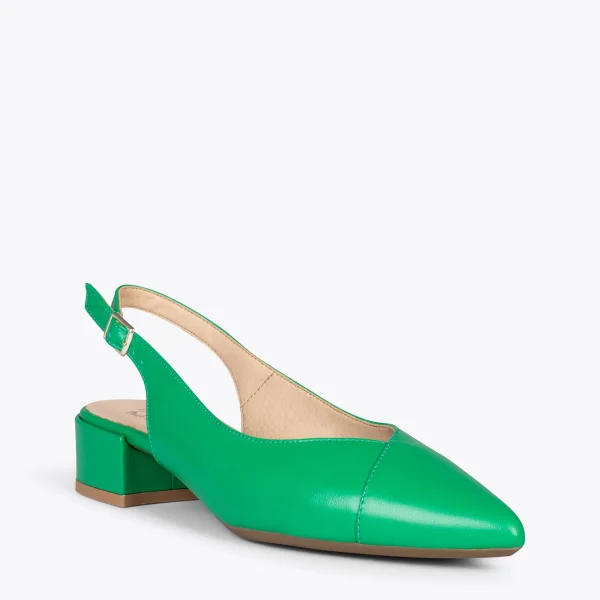 MiMaO ShopOnline HEAVEN – Slingback à Bout Fin VERT 5