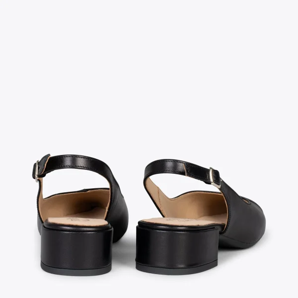 MiMaO ShopOnline HEAVEN – Slingback à Bout Fin NOIR 4