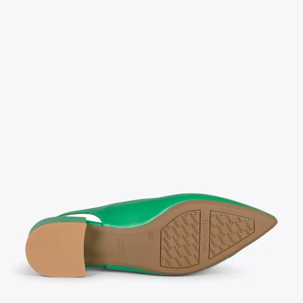 MiMaO ShopOnline HEAVEN – Slingback à Bout Fin VERT 6