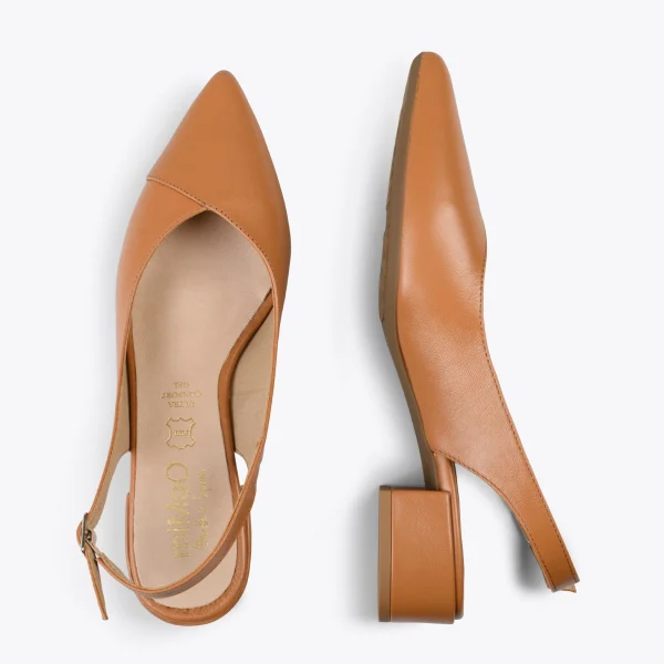 MiMaO ShopOnline HEAVEN – Slingback à Bout Fin CAMEL 3