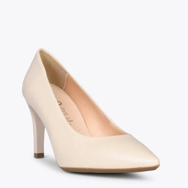 MiMaO ShopOnline GLAM – Chaussures élégantes à Talon Haut BEIGE 6