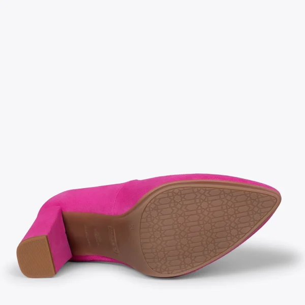 MiMaO ShopOnline URBAN – Chaussures à Talon Haut En Daim FUCHSIA 6