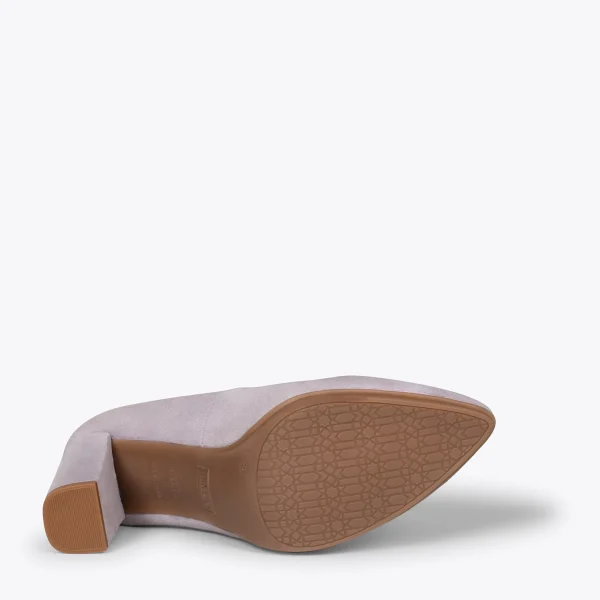 MiMaO ShopOnline URBAN – Chaussures à Talon Haut En Daim GRIS 6