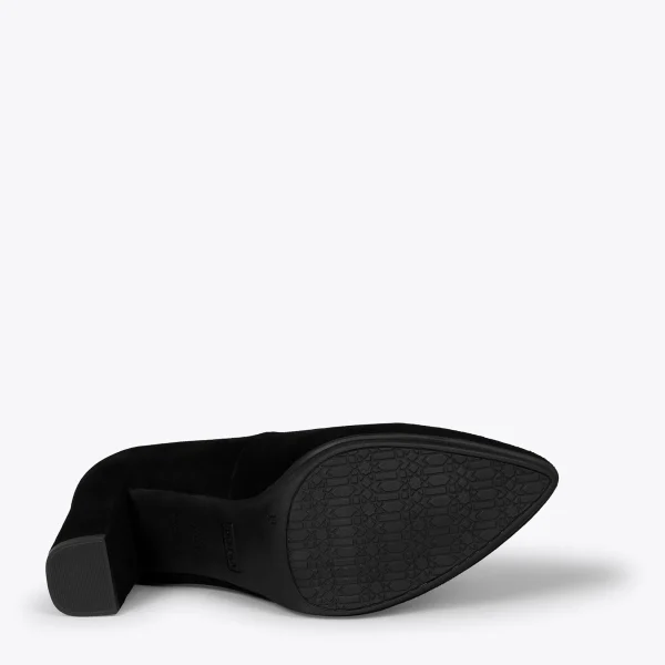 MiMaO ShopOnline URBAN – Chaussures à Talon Haut En Daim NOIR 6