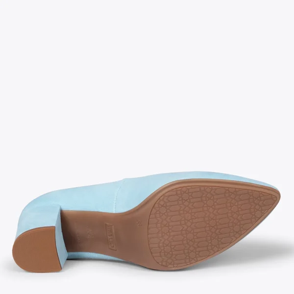 MiMaO ShopOnline URBAN S – Chaussures à Talon Moyen En Daim BLEU 6