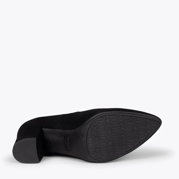 MiMaO ShopOnline URBAN S – Chaussures à Talon Moyen En Daim NOIR 6