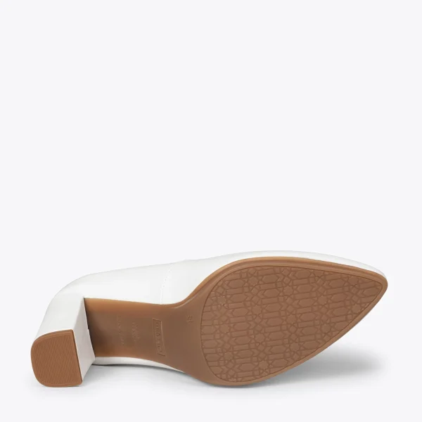 MiMaO ShopOnline URBAN SOIRÉE – Chaussures à Talon Haut En Cuir Nappa BLANC 6