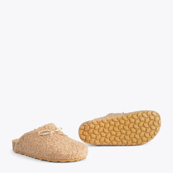 MiMaO ShopOnline SWEET DREAMS – Pantoufles à Noeud CAMEL 6