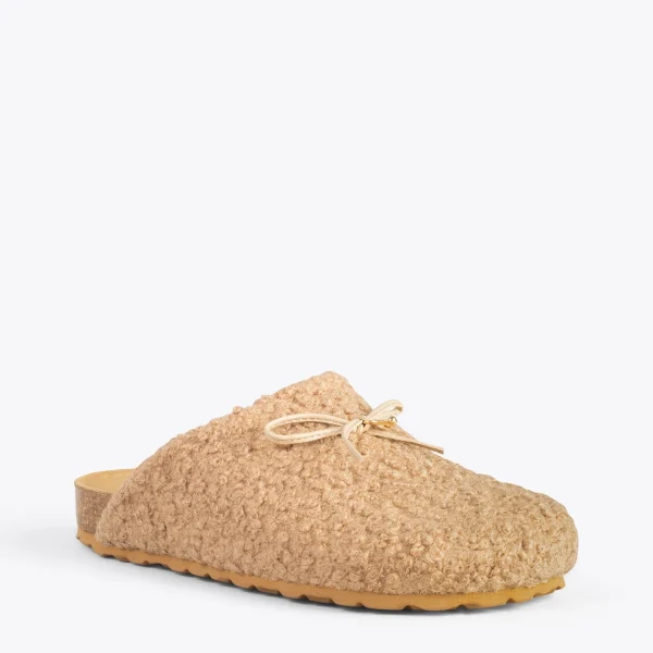 MiMaO ShopOnline SWEET DREAMS – Pantoufles à Noeud CAMEL 5