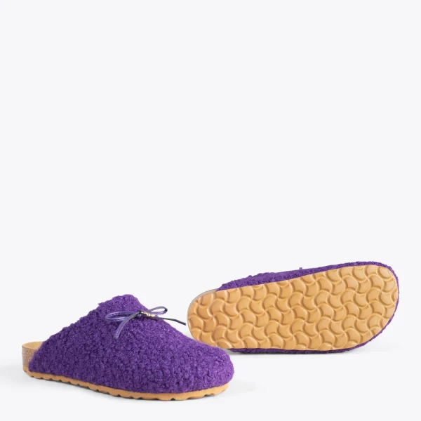 MiMaO ShopOnline SWEET DREAMS – Pantoufles à Noeud VIOLET 6