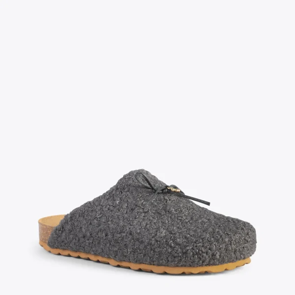MiMaO ShopOnline SWEET DREAMS – Pantoufles à Noeud GRIS 5