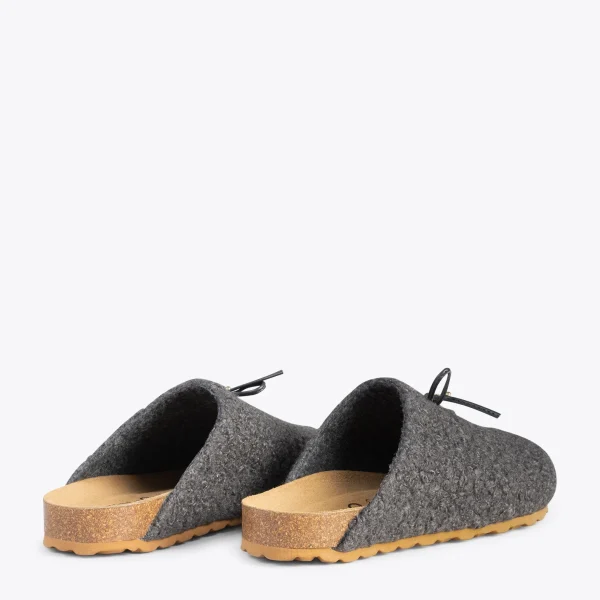 MiMaO ShopOnline SWEET DREAMS – Pantoufles à Noeud GRIS 4