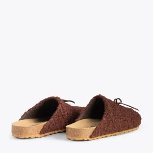MiMaO ShopOnline SWEET DREAMS – Pantoufles à Noeud MARRON 12