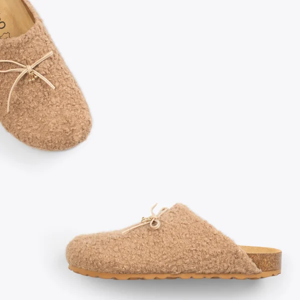 MiMaO ShopOnline SWEET DREAMS – Pantoufles à Noeud CAMEL 3