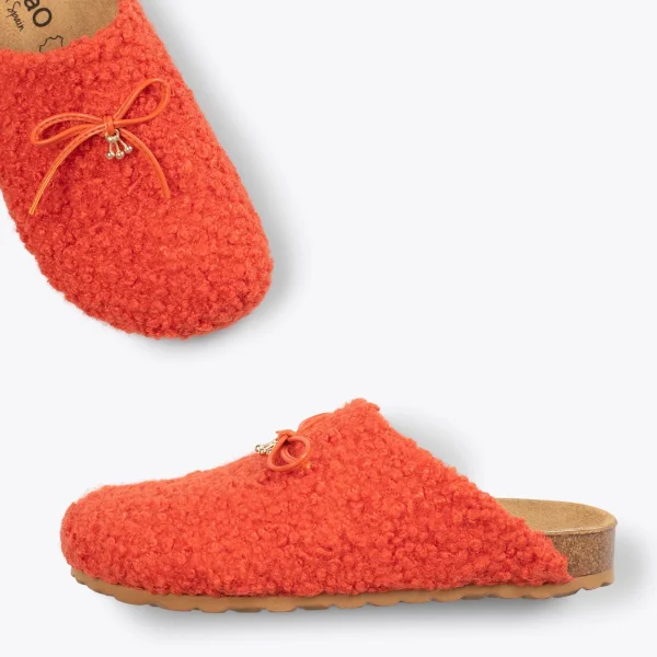 MiMaO ShopOnline SWEET DREAMS – Pantoufles à Noeud ORANGE 3