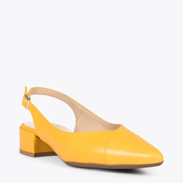 MiMaO ShopOnline HEAVEN – Slingback à Bout Fin JAUNE 5