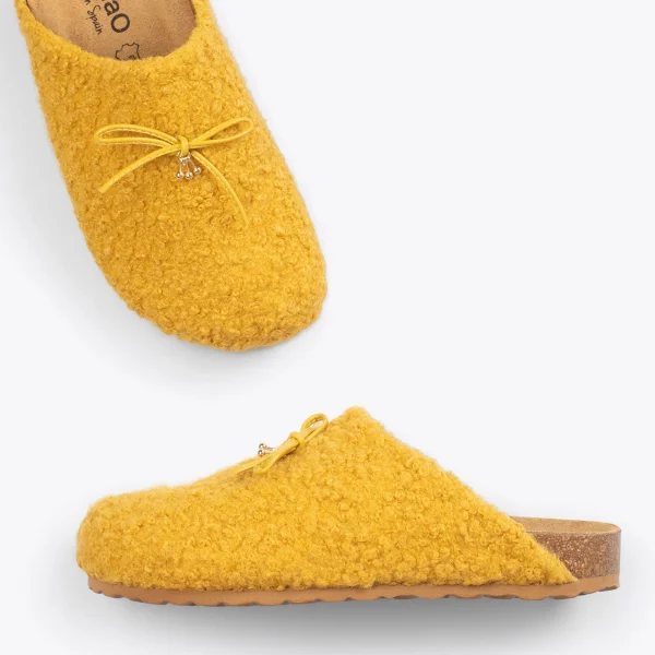 MiMaO ShopOnline SWEET DREAMS –Pantoufles à Noeud JAUNE 3