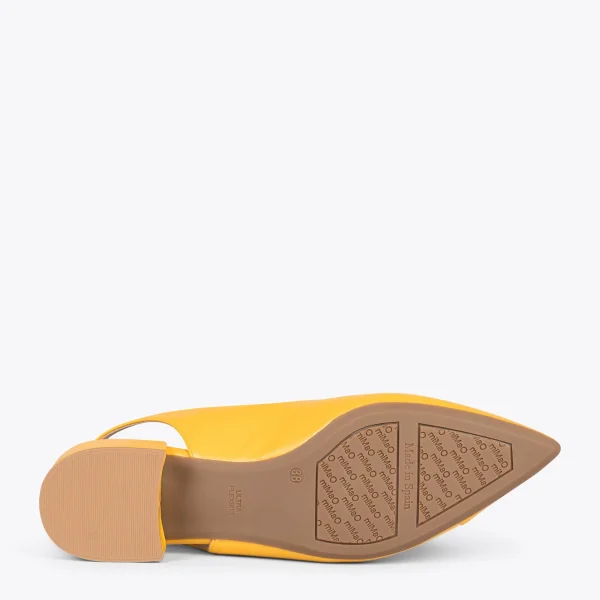 MiMaO ShopOnline HEAVEN – Slingback à Bout Fin JAUNE 6