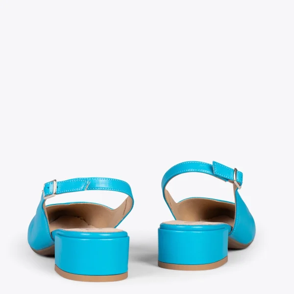 MiMaO ShopOnline HEAVEN – Slingback à Bout Fin BLEU 4