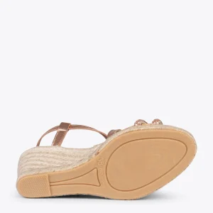 MiMaO ShopOnline MORAIRA – Espadrilles à Talon Compensé OR ROSÉ 16