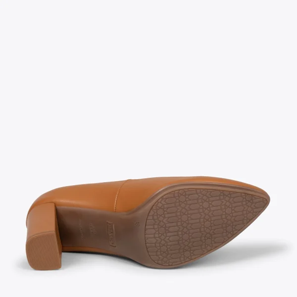 MiMaO ShopOnline URBAN SOIRÉE – Chaussures à Talon Haut En Cuir Nappa MARRON 6