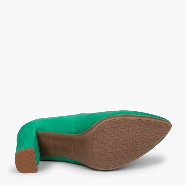 MiMaO ShopOnline URBAN – Chaussures à Talon Haut En Daim VERT 6