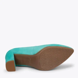 MiMaO ShopOnline URBAN – Chaussures à Talon Haut En Daim TURQUOISE 17