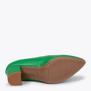 MiMaO ShopOnline URBAN S SOIRÉE – Chaussures à Talon Moyen En Cuir Nappa VERT 17