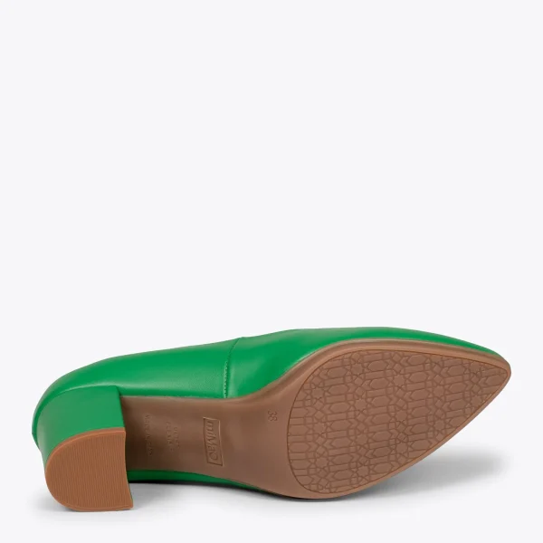 MiMaO ShopOnline URBAN S SOIRÉE – Chaussures à Talon Moyen En Cuir Nappa VERT 6