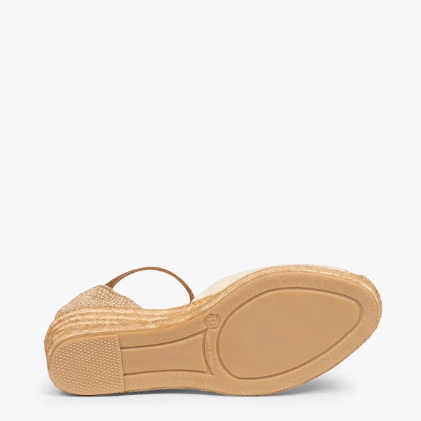 MiMaO ShopOnline ALTEA – Espadrilles à Talon Moyen BEIGE 6