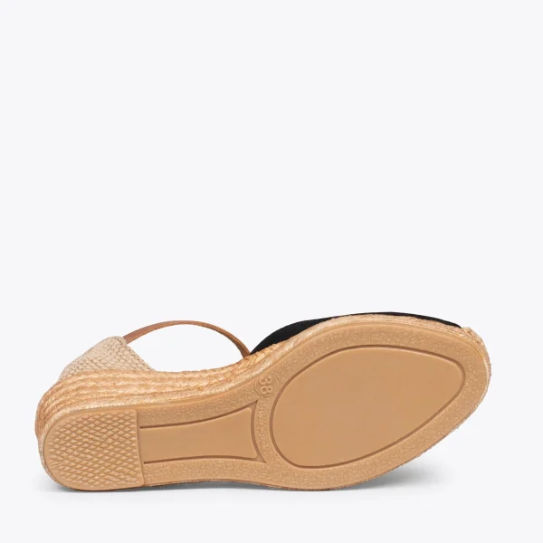 MiMaO ShopOnline ALTEA – Espadrilles à Talon Moyen NOIR 6