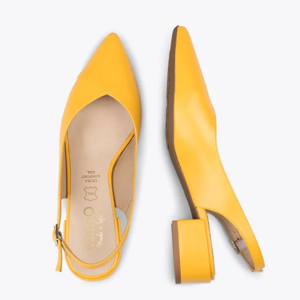 MiMaO ShopOnline HEAVEN – Slingback à Bout Fin JAUNE 3