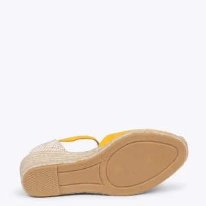 MiMaO ShopOnline NERJA – Espadrilles à Talon Haut MOUTARDE 16