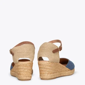 MiMaO ShopOnline ALTEA – Espadrilles à Talon Moyen JEANS 12