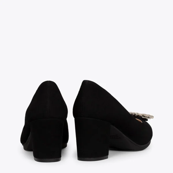 MiMaO ShopOnline URBAN S BIJOU – Chaussures à Talon Strass NOIR 4