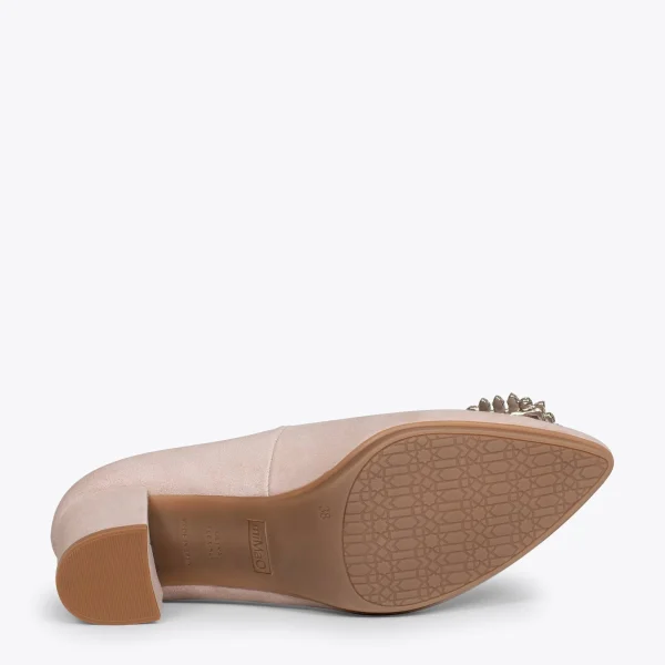 MiMaO ShopOnline URBAN S BIJOU – Chaussures à Talon Strass NUDE 6