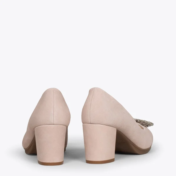 MiMaO ShopOnline URBAN S BIJOU – Chaussures à Talon Strass NUDE 4