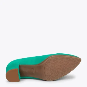 MiMaO ShopOnline URBAN S – Chaussures à Talon Moyen En Daim TURQUOISE 17