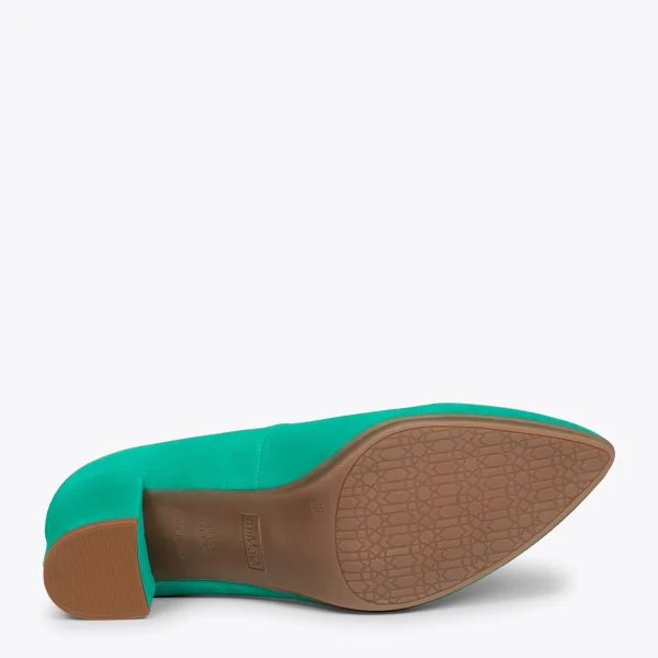 MiMaO ShopOnline URBAN S – Chaussures à Talon Moyen En Daim TURQUOISE 6