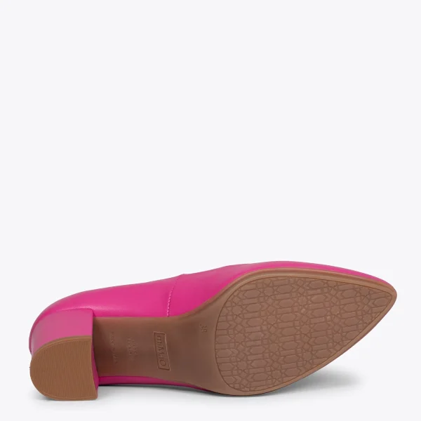 MiMaO ShopOnline URBAN S SOIRÉE – Chaussures à Talon Moyen En Cuir Nappa FUCHSIA 6