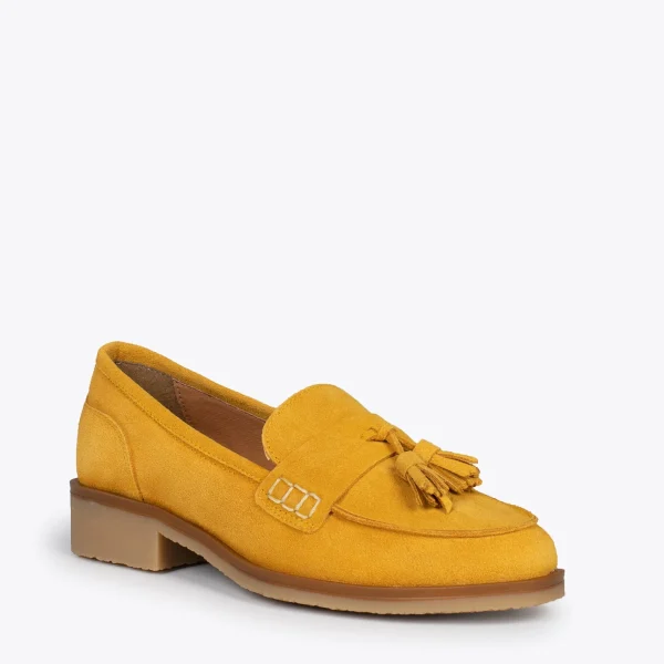 MiMaO ShopOnline CASTELLANO – Mocassins à Glands MOUTARDE 5