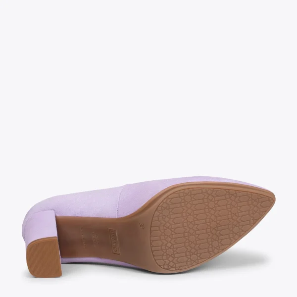 MiMaO ShopOnline URBAN – Chaussures à Talon Haut En Daim LILA 6