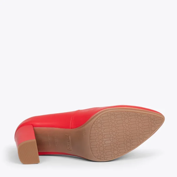 MiMaO ShopOnline URBAN SOIRÉE – Chaussures à Talon Haut En Cuir Nappa ROUGE 6
