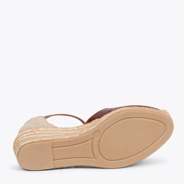MiMaO ShopOnline ALTEA COCO – Espadrilles Texture Coco MARRON 6