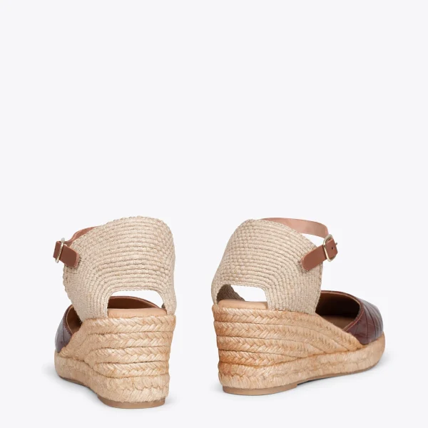 MiMaO ShopOnline ALTEA COCO – Espadrilles Texture Coco MARRON 4